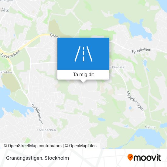Granängsstigen karta