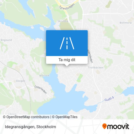 Idegransgången karta
