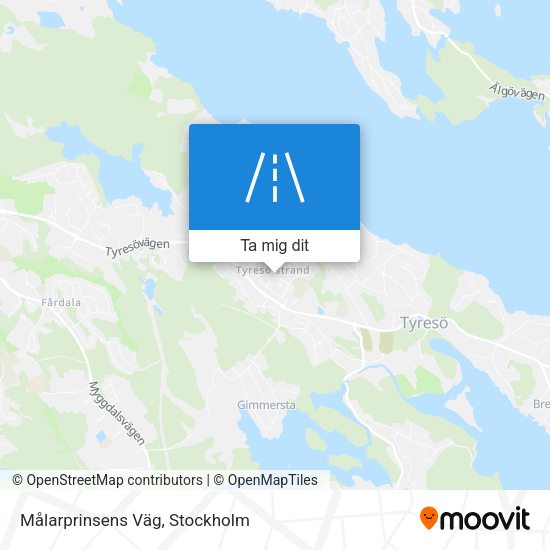 Målarprinsens Väg karta