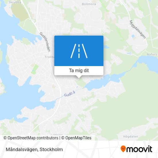 Måndalsvägen karta