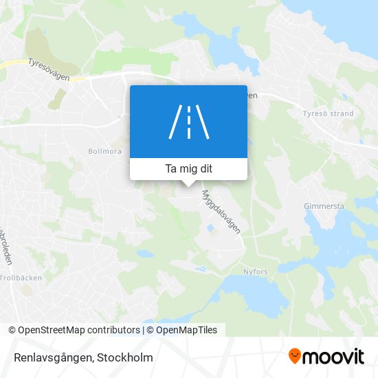 Renlavsgången karta