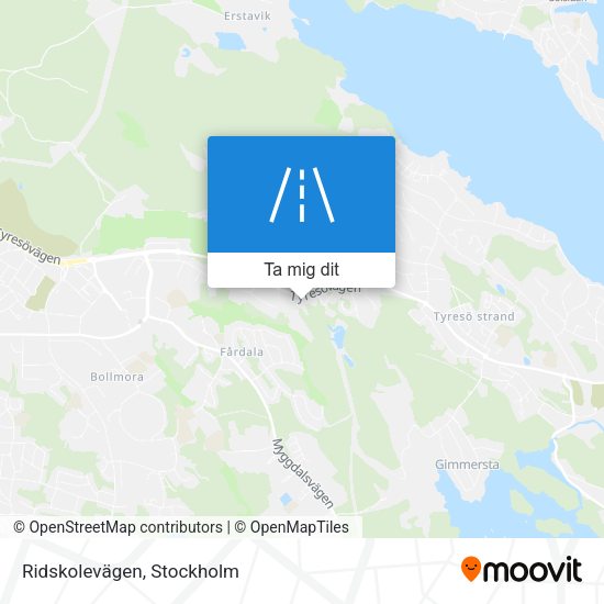 Ridskolevägen karta