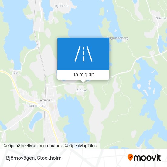 Björnövägen karta