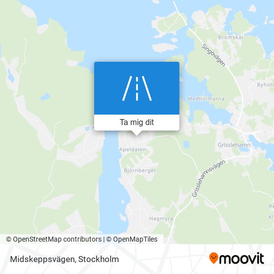 Midskeppsvägen karta