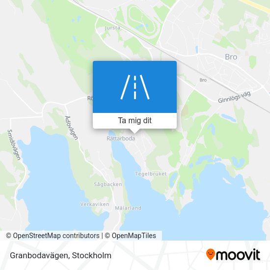 Granbodavägen karta