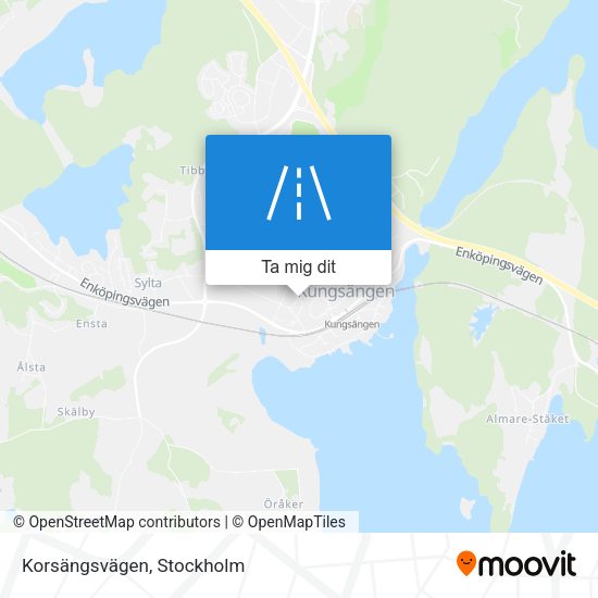 Korsängsvägen karta