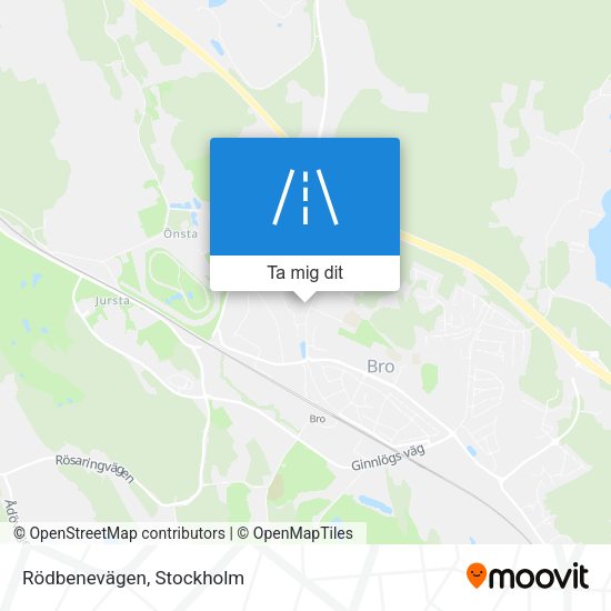 Rödbenevägen karta