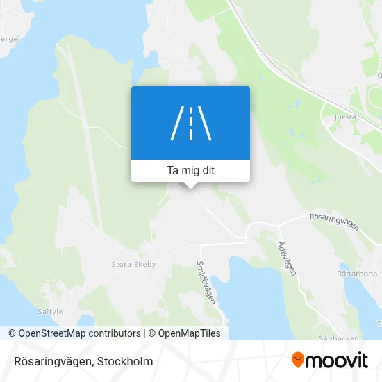 Rösaringvägen karta