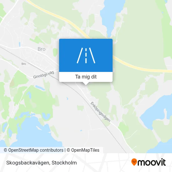 Skogsbackavägen karta