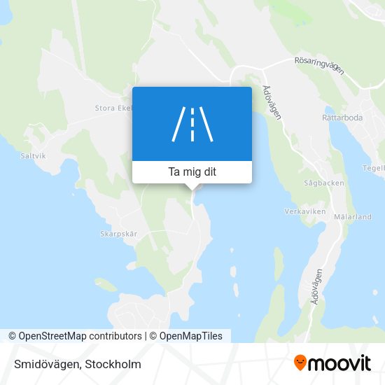 Smidövägen karta