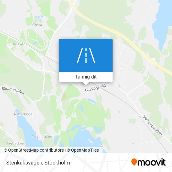 Stenkaksvägen karta