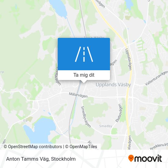 Anton Tamms Väg karta