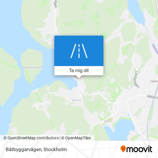 Båtbyggarvägen karta