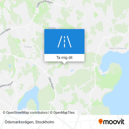 Ödsmarksvägen karta