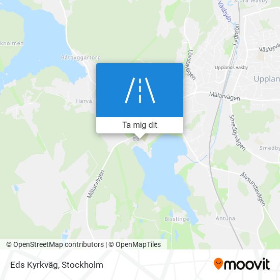 Eds Kyrkväg karta