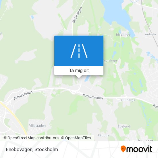 Enebovägen karta