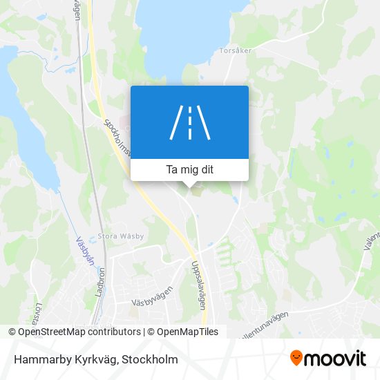 Hammarby Kyrkväg karta