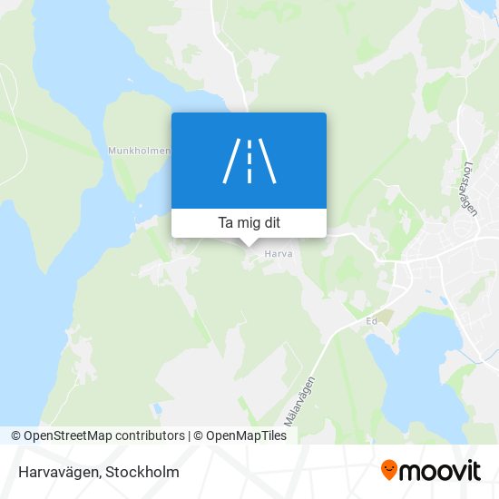 Harvavägen karta