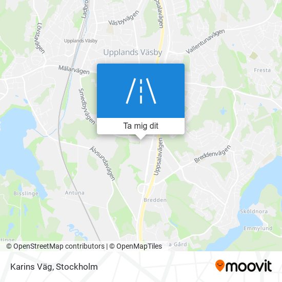 Karins Väg karta