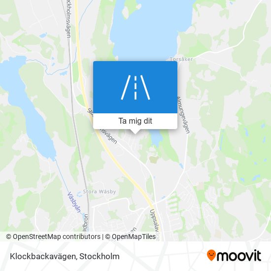 Klockbackavägen karta