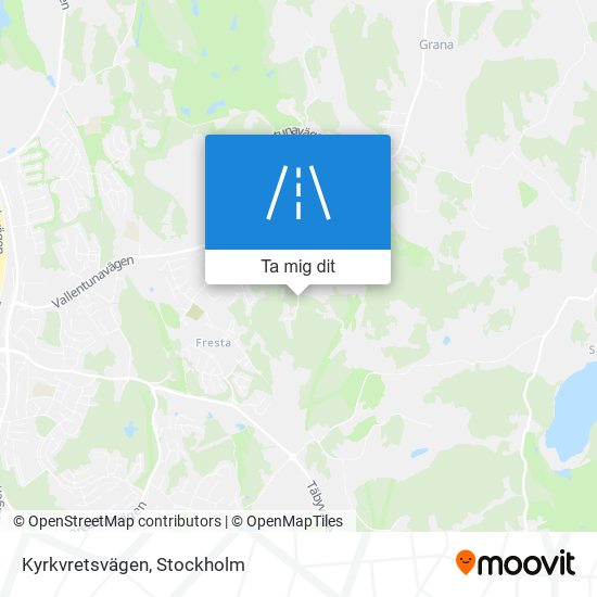 Kyrkvretsvägen karta