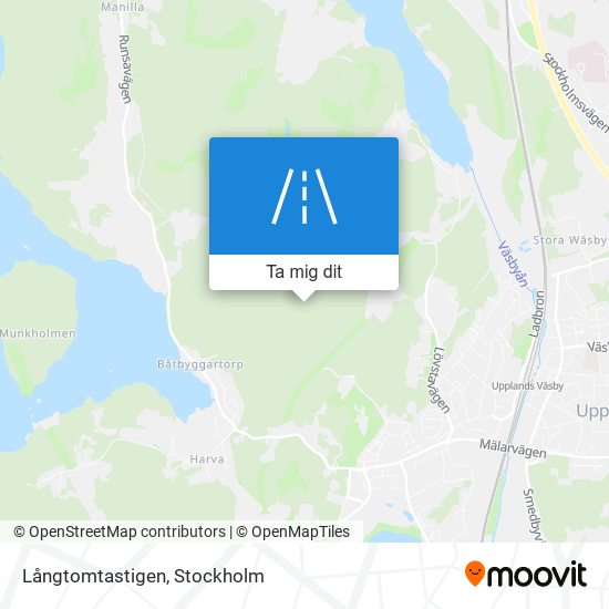 Långtomtastigen karta