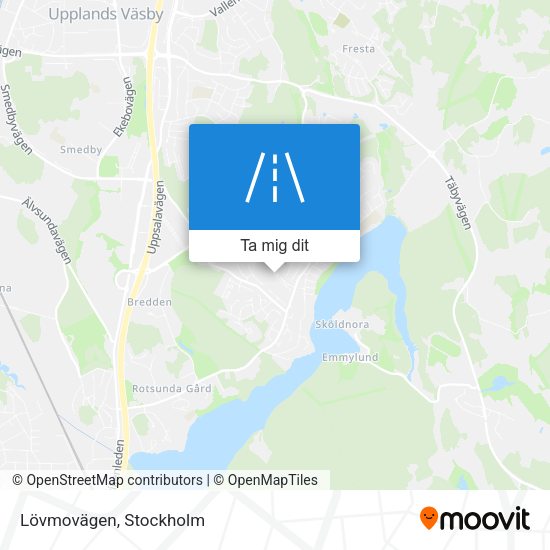Lövmovägen karta