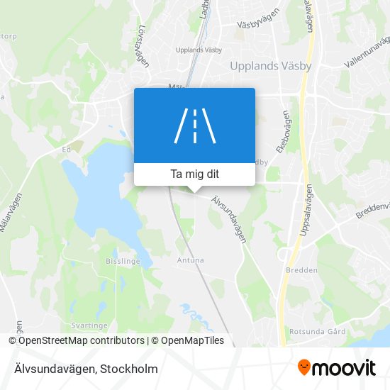 Älvsundavägen karta