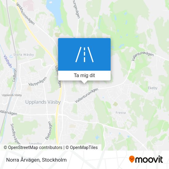 Norra Årvägen karta