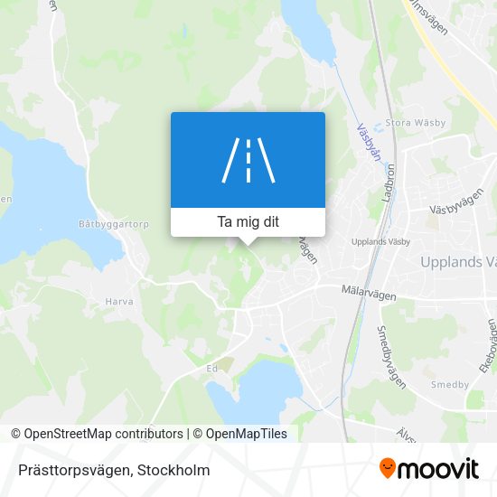 Prästtorpsvägen karta