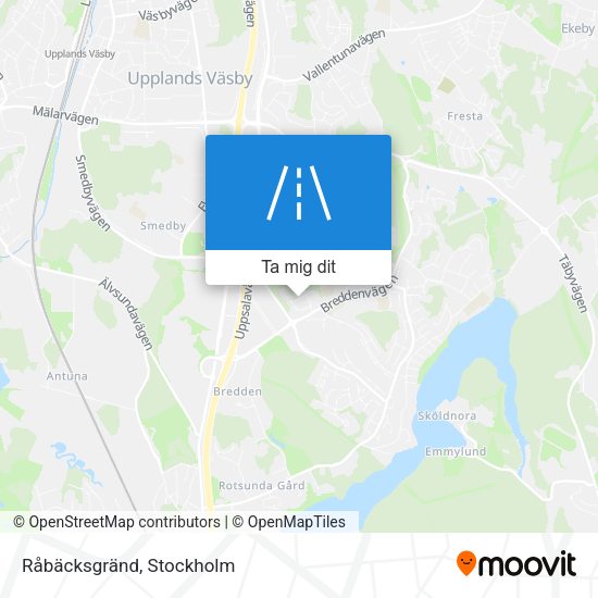 Råbäcksgränd karta