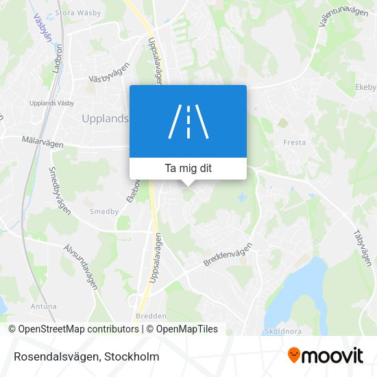 Rosendalsvägen karta