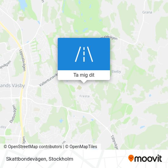 Skattbondevägen karta