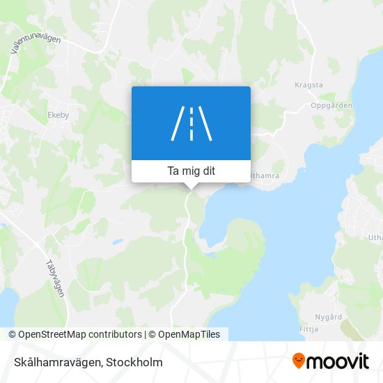 Skålhamravägen karta
