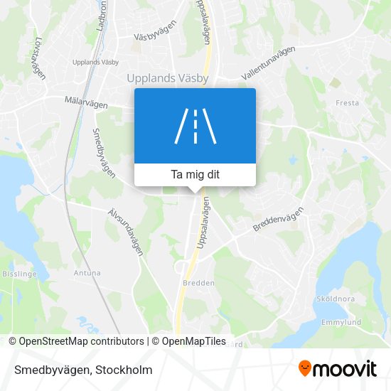 Smedbyvägen karta