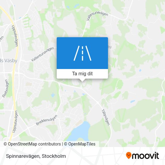Spinnarevägen karta