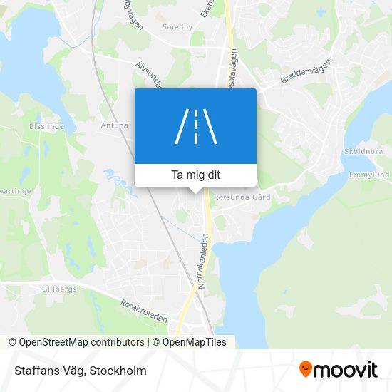 Staffans Väg karta