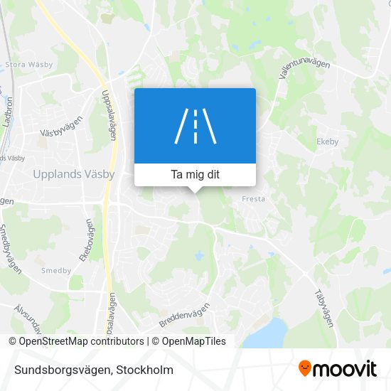 Sundsborgsvägen karta