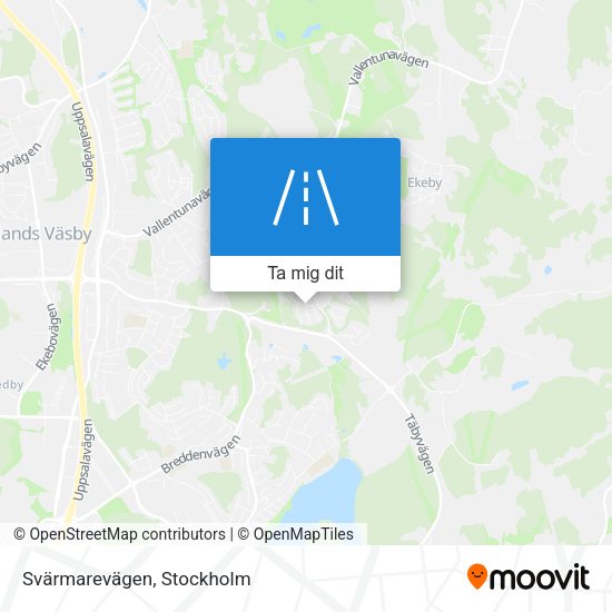 Svärmarevägen karta