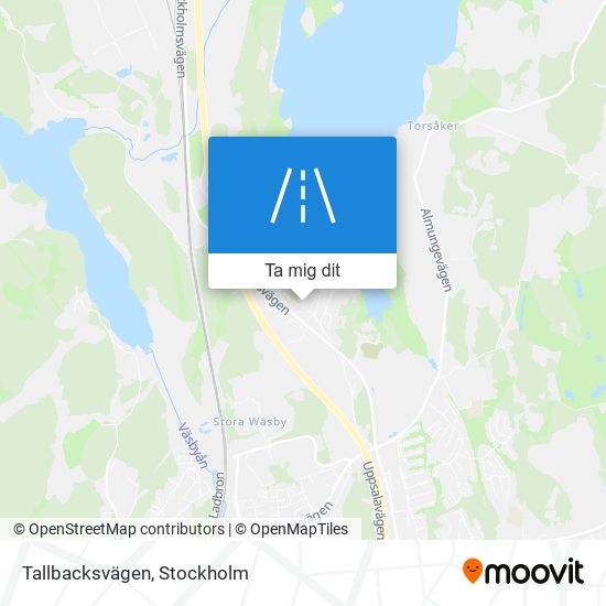 Tallbacksvägen karta