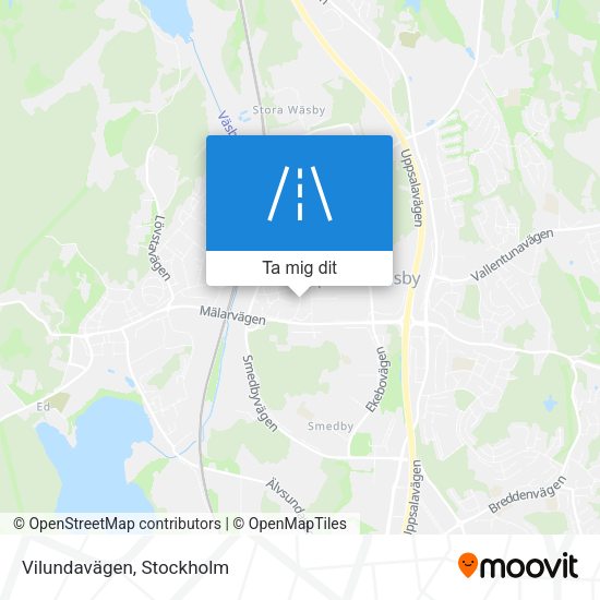 Vilundavägen karta