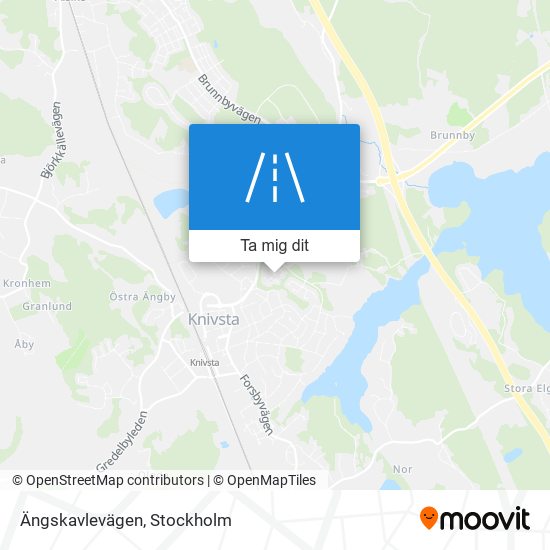 Ängskavlevägen karta