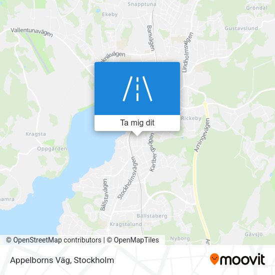 Appelborns Väg karta