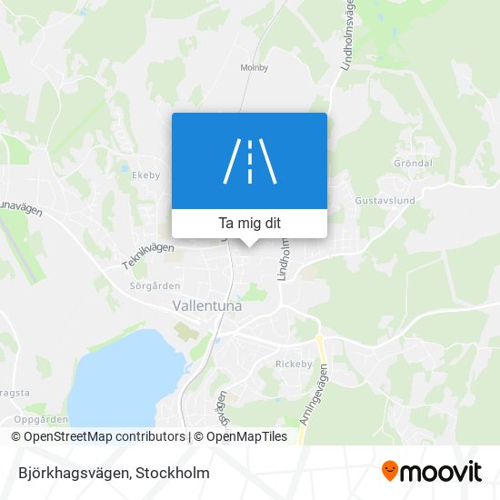 Björkhagsvägen karta