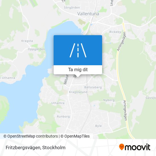 Fritzbergsvägen karta