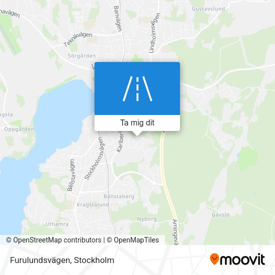 Furulundsvägen karta