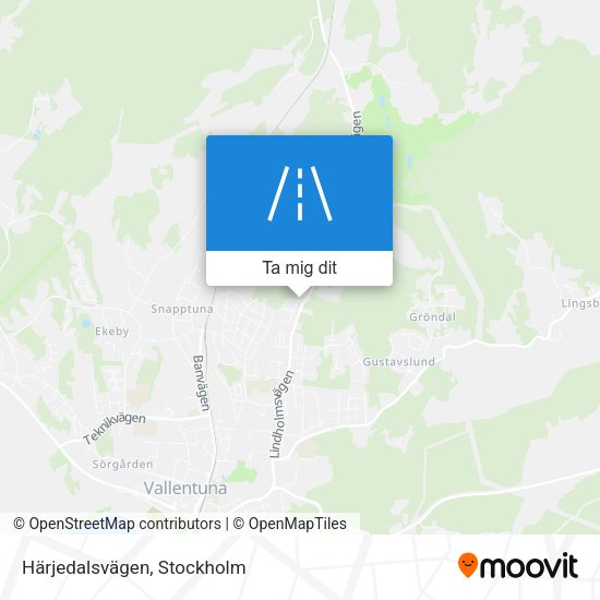 Härjedalsvägen karta