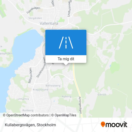Kullabergsvägen karta