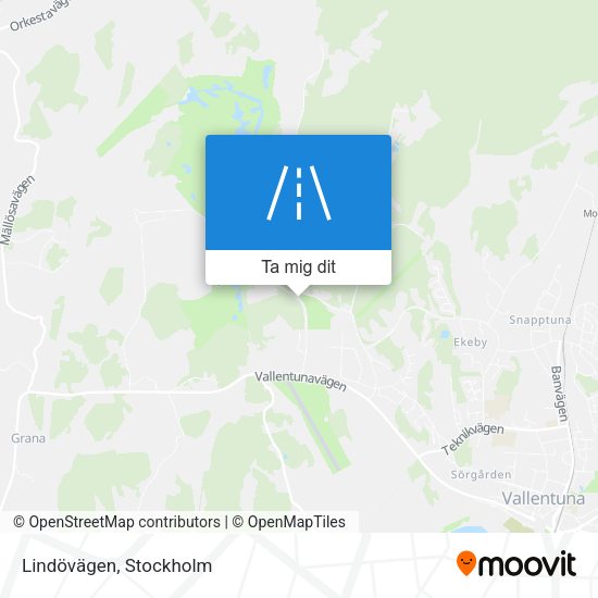 Lindövägen karta