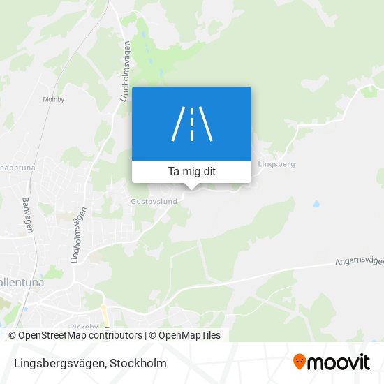 Lingsbergsvägen karta